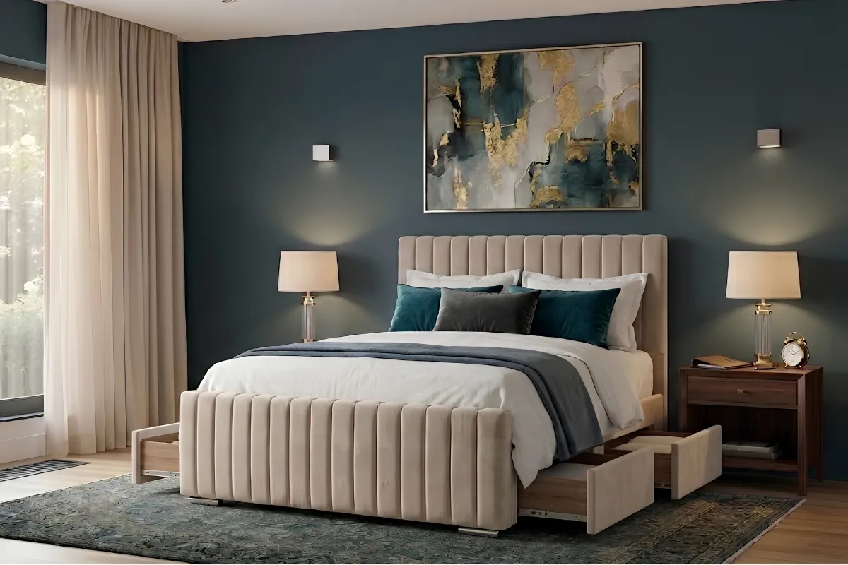 LUNA Paneled Divan Bed Frame